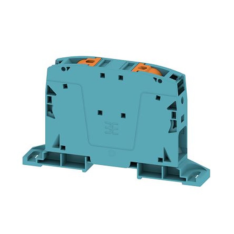 Weidmüller 2663340000 A2C Series Feed Through Terminal Block Blue, 50mm², 1-Level, Push-in, IECEx/ATEX