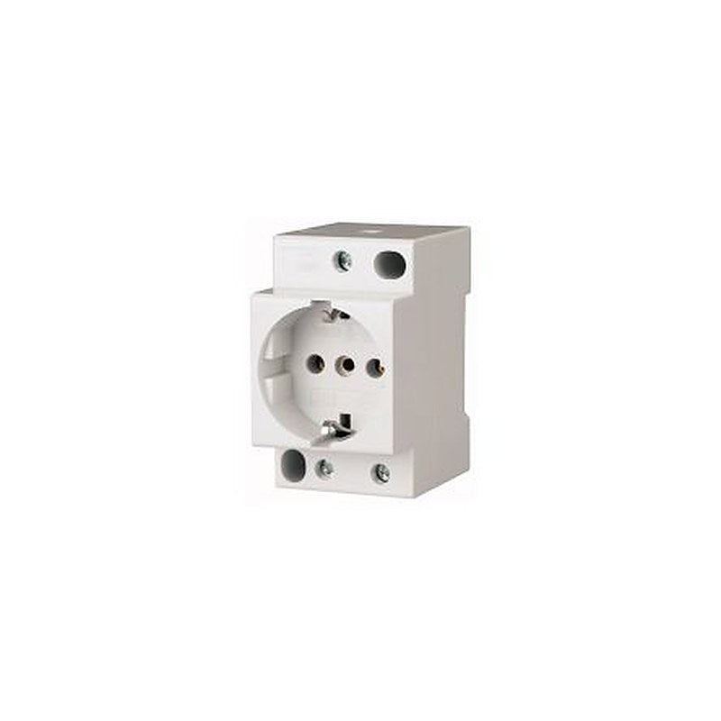 Eaton White 1 Gang Plug Socket, 16A Indoor, Type E - French