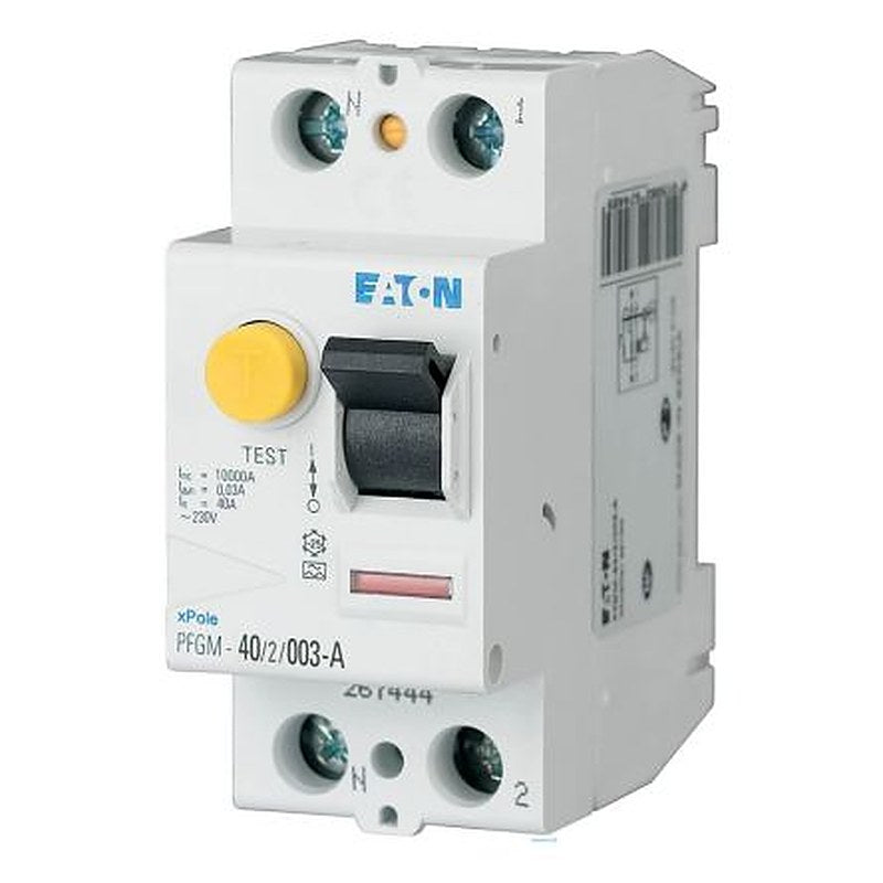 Eaton xPole Series Residual Current Circuit Breaker, 40A, 2-Pole, 30 mA, Type A, 10 kA 230V ac