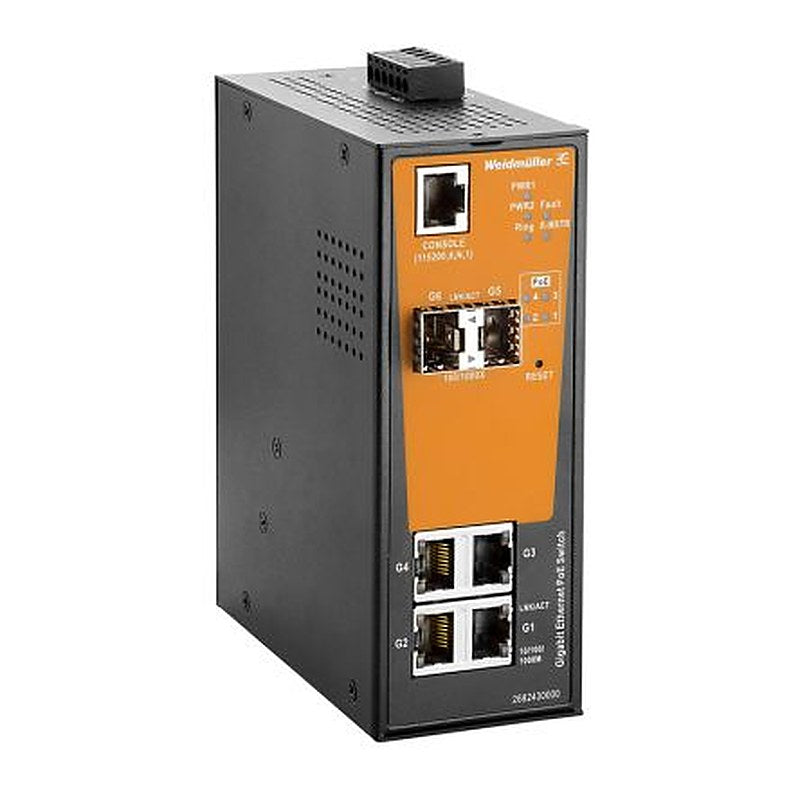 Weidmüller Managed 4 Port Network Switch Power Over Ethernet