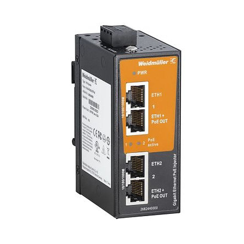 Weidmüller Managed 2 Port Network Switch Power Over Ethernet