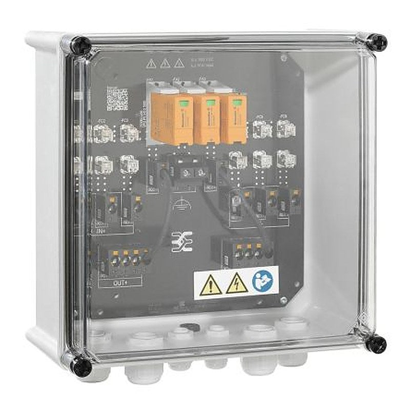 Weidmüller PVN Series Transparent, Grey Polycarbonate Junction Box, IP65, 6 Terminals, 175 mm, 302mm 330 mm