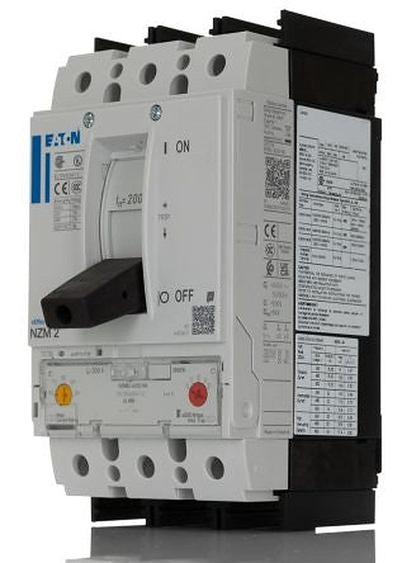 Eaton Moeller Thermal Magnetic Circuit Breaker - 3-Pole, DIN Rail, 200A Current Rating, 25 kA, 440V ac