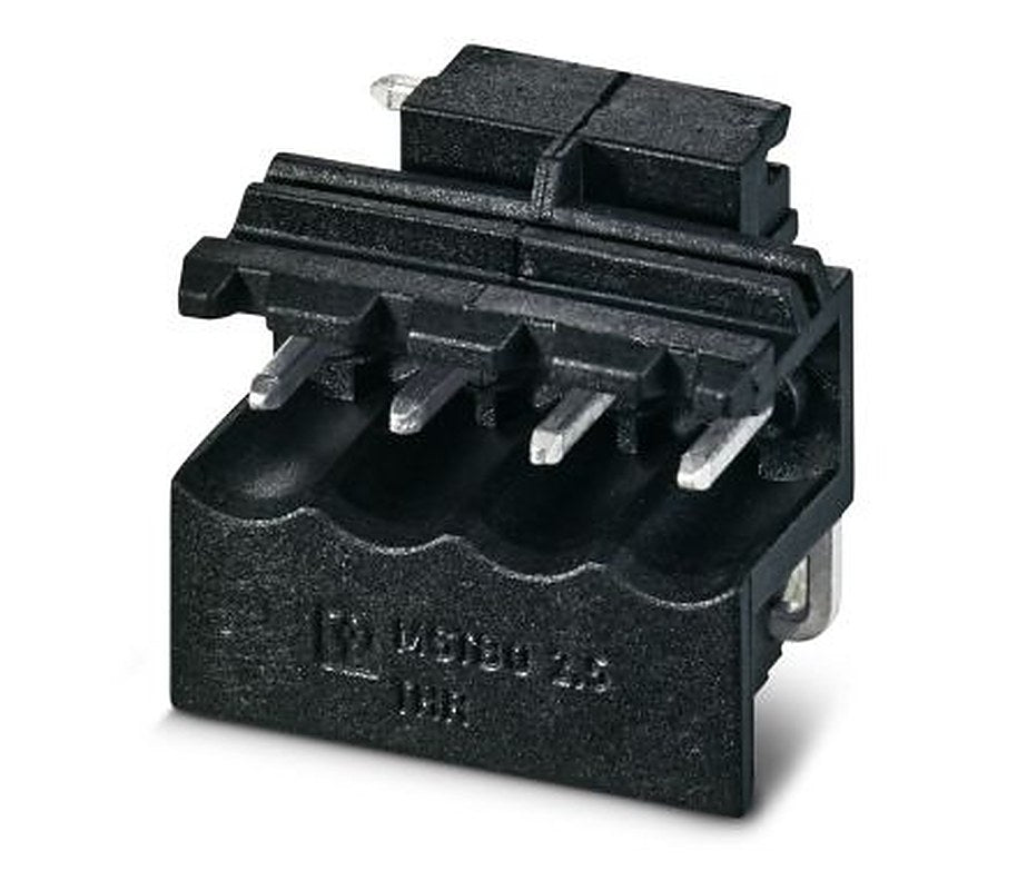 Phoenix Contact 5/4-G1L THRR44 BK, MSTBO 2 Series Right Angle Solder Pluggable Terminal Block, 4 Contact(s), 5 mm Pitch,
