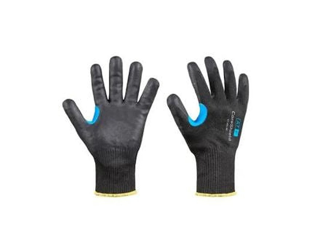 Honeywell Black Stainless Steel, Nitrile Microfoam, High Performance Polyethylene Work Gloves