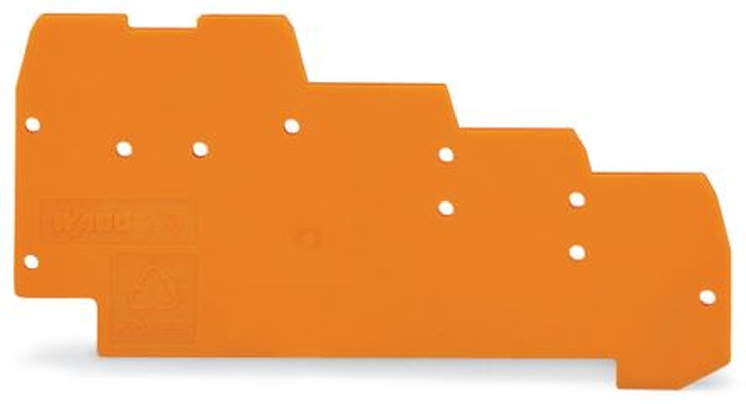 WAGO 270 Series End & Intermediate Plate for Use with Quadruple Deck Terminal Blocks