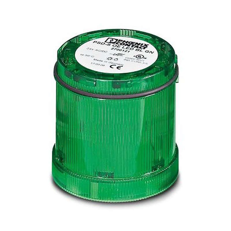 Phoenix Contact PSD Series Green Flashing Effect Flashing Light Element, LED Bulb 24V ac/dc, AC/DC, IP65