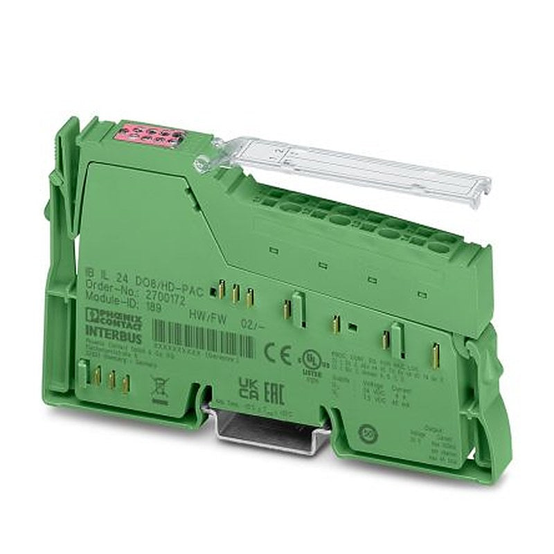 Phoenix Contact IB IL 24 DO8/HD-PAC Series Terminal for Use with I/O Systems