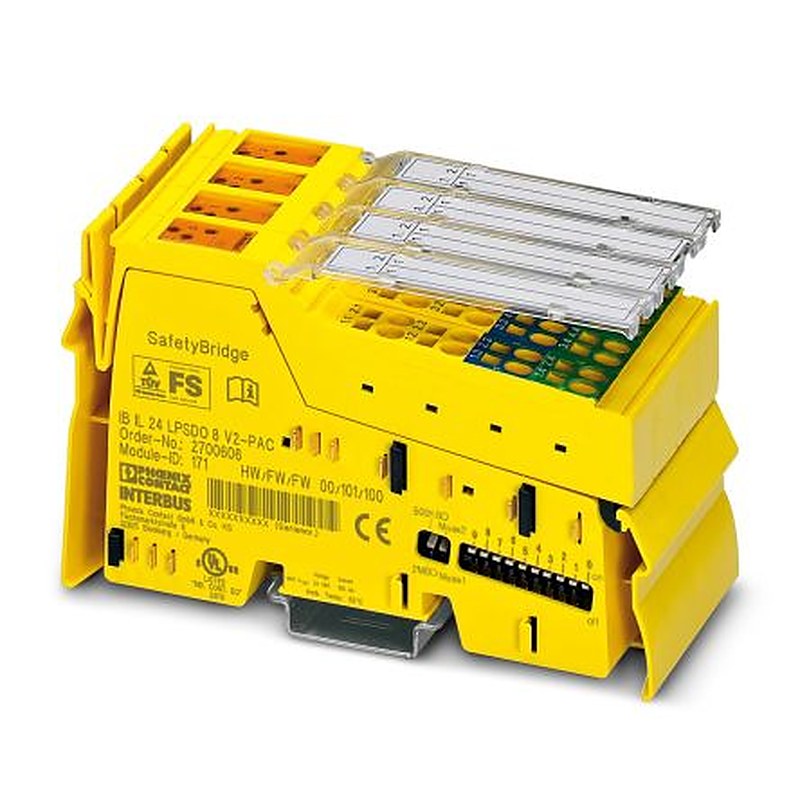 Phoenix Contact IB IL Series Safety Module for Use with Safety Bridge System
