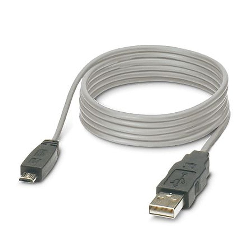 Phoenix Contact USB Cable, Male USB Type A to Male Micro USB Type B, 2 m