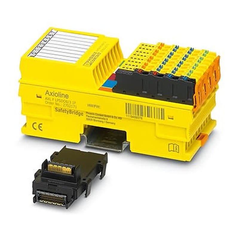 Phoenix Contact AXL F LPSDO8/3 1F Series Safety Module for Use with SafetyBridge Technology V3 System