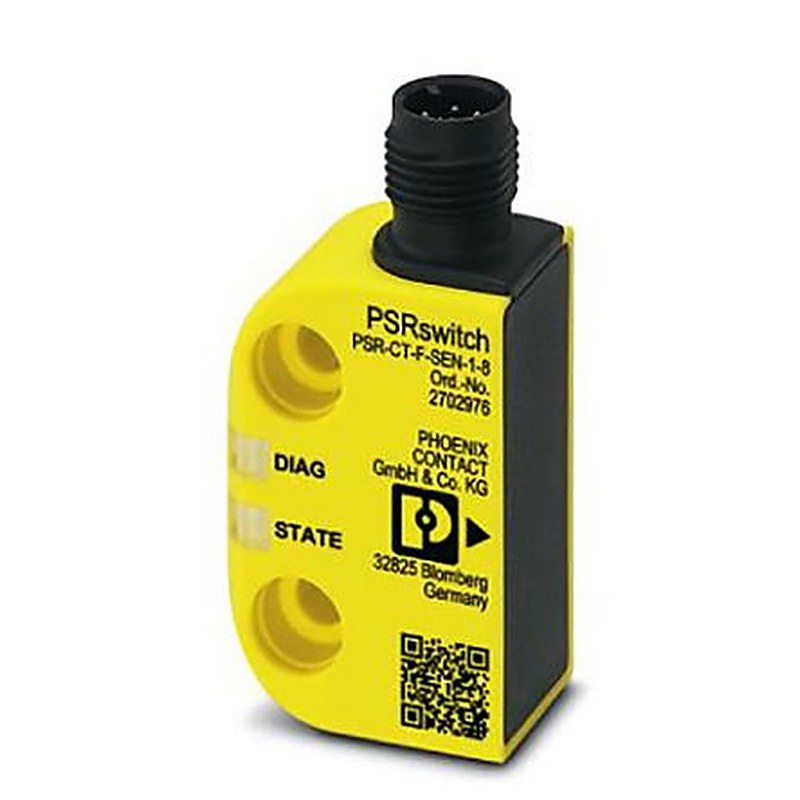 Phoenix Contact PSR-CT-M-SEN-1-8 Series RFID Non-Contact Safety Switch, Polybutylene Terephthalate Housing, 24V dc, M12