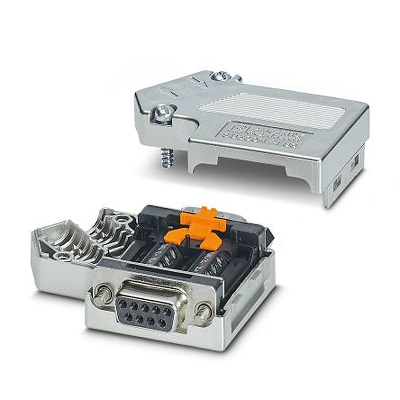Phoenix Contact SUBCON-PLUS-CAN/PG 9 Way Straight 2.77 mm Pitch Cable D-Sub Connector, with 4 to 40 UNC Threaded Insert