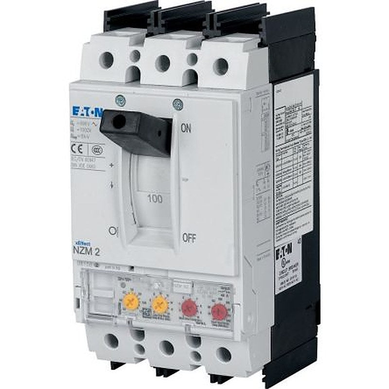Eaton, NZM, NZM2 Molded Case Circuit Breaker 3-Pole 160A, Breaking Capacity 5 kA, Fixed