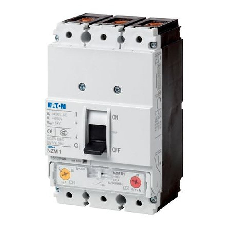 Eaton, NZM, NZM Molded Case Circuit Breaker 3-Pole 40A, Breaking Capacity 6 kA, Fixed