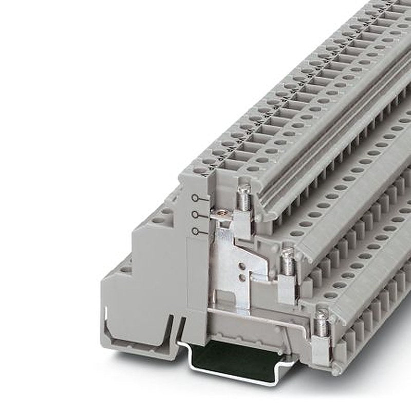 Phoenix Contact 2715092 DIKD 1.5 Series DIN Rail Terminal Block Grey, 2.5mm², 3-Level, Screw