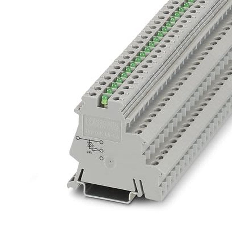 Phoenix Contact 2715762 DIN Rail Terminal Block Grey, 4mm², 2-Level, Screw