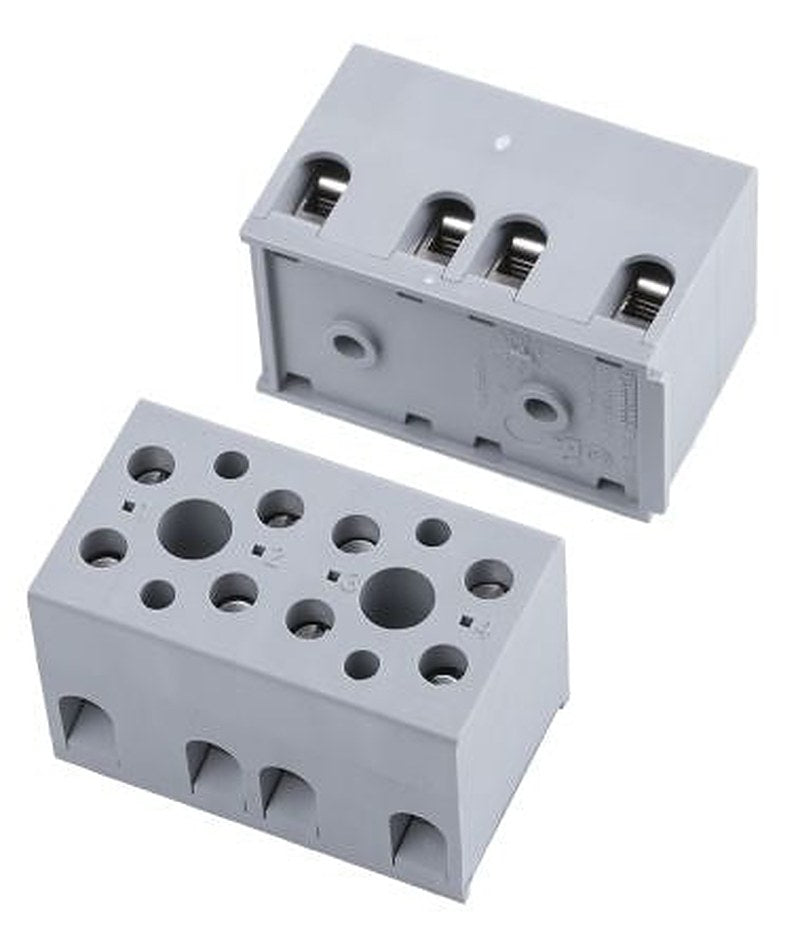 Phoenix Contact UK Series Non-Fused Terminal Block, 4-Way, 12AWG, 24 AWG Wire, 32A Screw