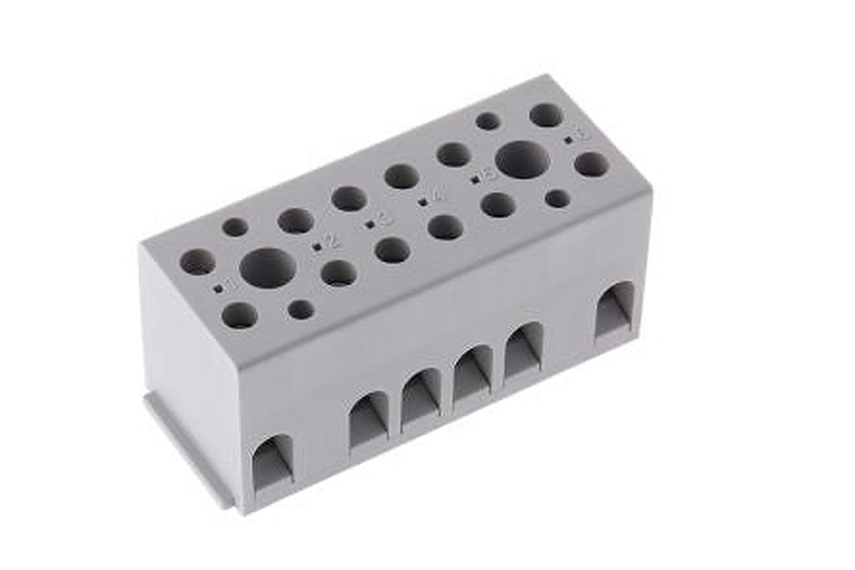 Phoenix Contact UK Series Non-Fused Terminal Block, 12-Way, 12AWG, 24 AWG Wire, 32A Screw