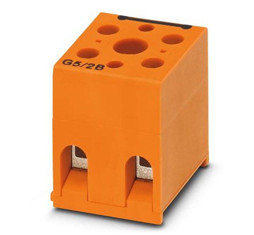 Phoenix Contact UK Series Non-Fused Terminal Block, 2-Way, 12AWG, 24 AWG Wire, 32A Screw