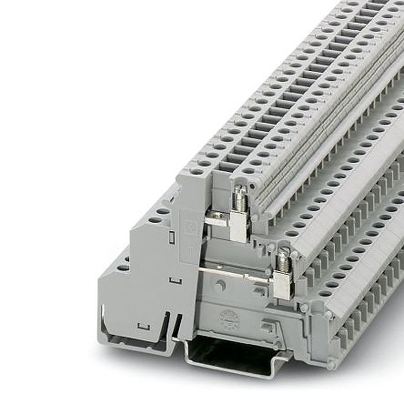 Phoenix Contact 2716512 DIKD 1.5-2D Series Terminal Block Grey, 2.5mm², 2-Level, Screw
