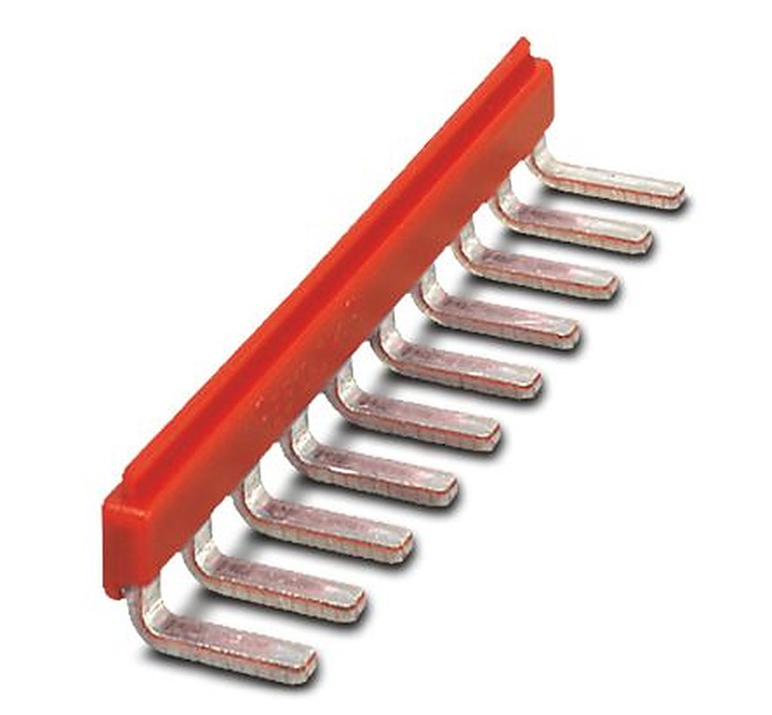 Phoenix Contact EB 10- DIK RD Series Jumper Bar for Use with Modular Terminal Block