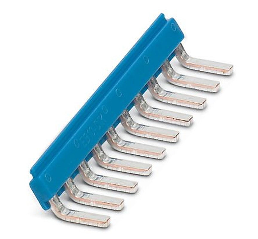 Phoenix Contact EB 10- DIK BU 30GRAD Series Insertion Bridge for Use with DIN Rail Terminal Blocks