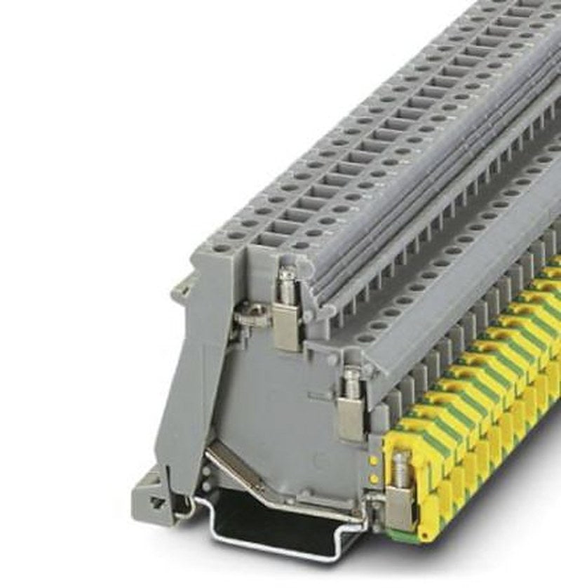 Phoenix Contact 2717016 DOK 1.5 Series DIN Rail Terminal Block Grey, 0.2mm², 4 mm², 3-Level, Screw