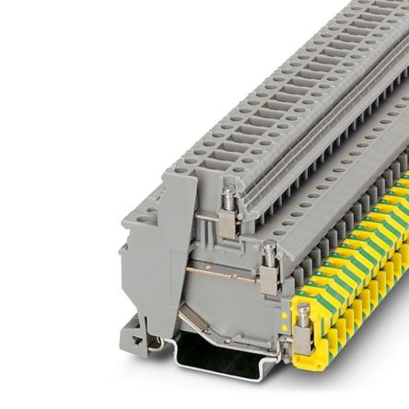 Phoenix Contact 2717139 DOK 1.5-2D Series DIN Rail Terminal Block Grey, 1.5mm², 3-Level, Screw