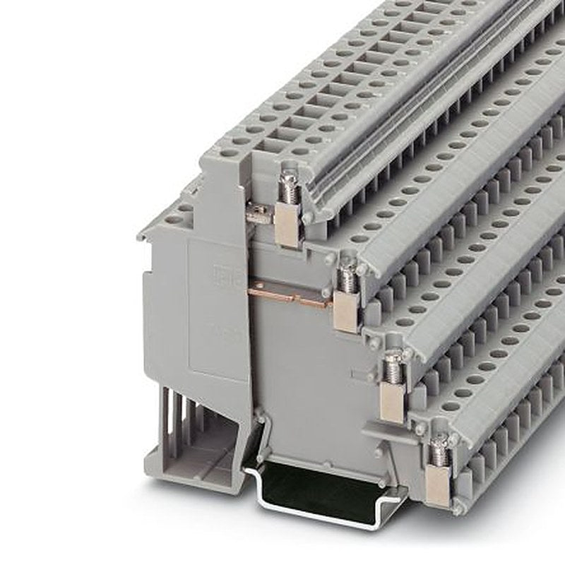 Phoenix Contact 2718196 VIOK 1.5-2D Series DIN Rail Terminal Block Grey, 1.5mm², 4-Level, Screw