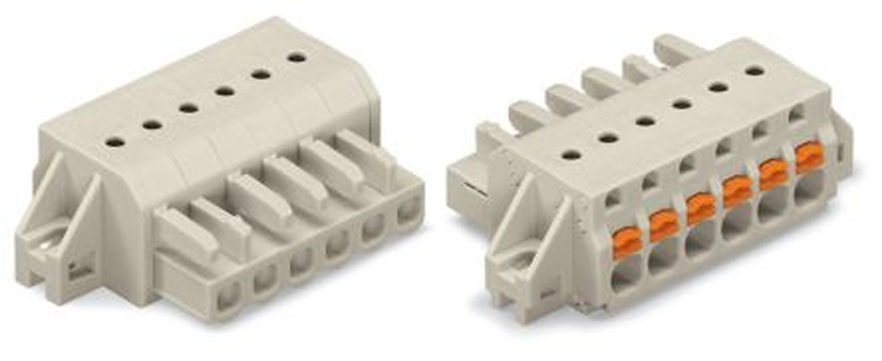 WAGO 2721 Series Cable Connector Female Push-in, 10-Pole, 16A, 10-Way