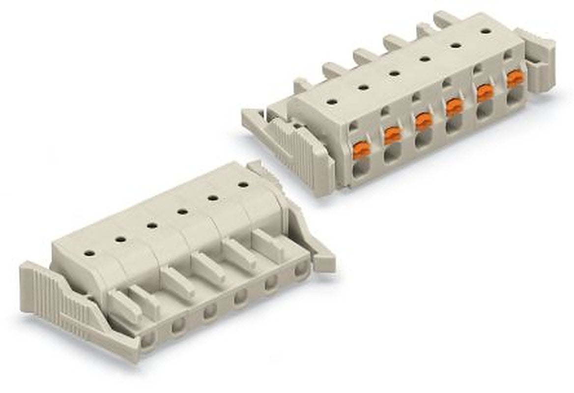 WAGO 2721 Series Plug-in Connector Female Push-in, 5-Pole, 16A, 5-Way