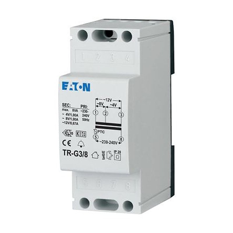 Eaton 0 W DIN Rail Transformer, 230 V ac Primary, 4 V Secondary, RoHS