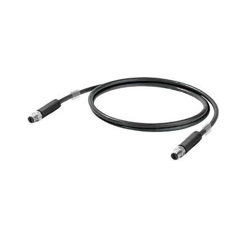 Weidmüller SPE, 2 m Ethernet Cable, Black Screened Polyvinyl Chloride Sheath