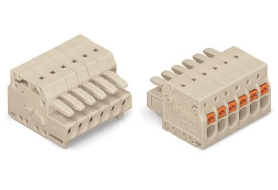 WAGO Pluggable Terminal Block, 4-Contact, 3.5 mm Pitch, 1 Row, 2734-104