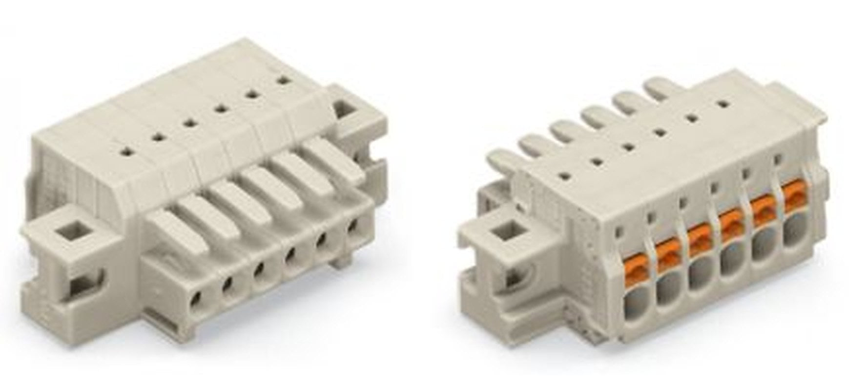 WAGO 2734 Series Cable Connector Female Push-in, 7-Pole, 10A, 7-Way