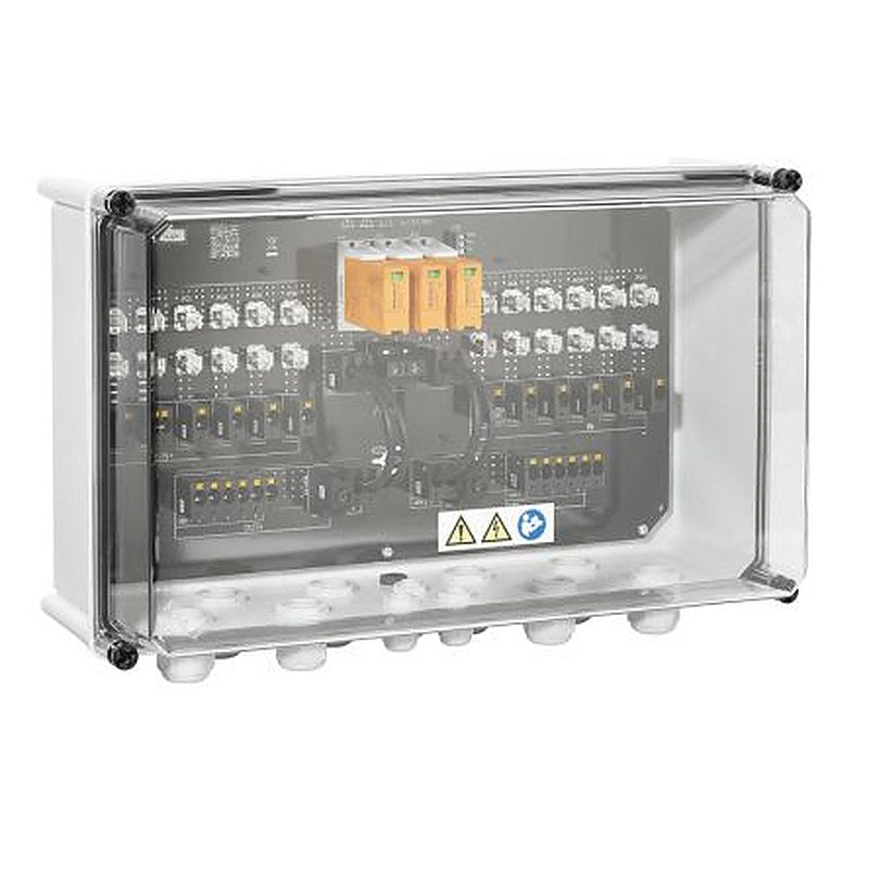 Weidmüller PVN Series Grey, Transparent Polycarbonate Junction Box, IP65, 12 Terminals, 210 mm, 488mm 330 mm