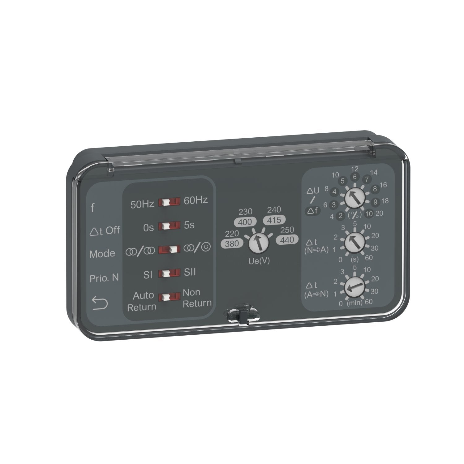 The Schneider Electric Display module for display of operating modes and alarm. It is a sustainable green premium product. Toxic heavy metal free Mercury free