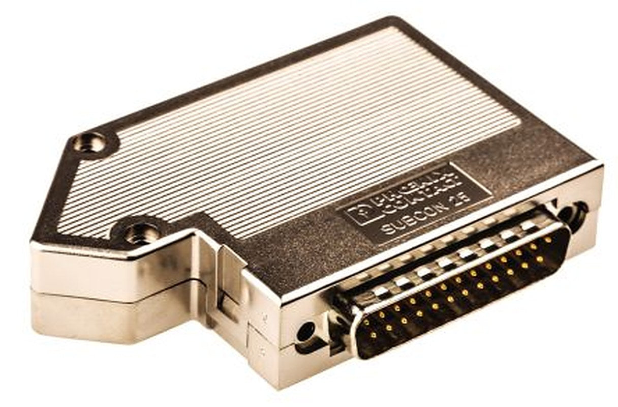Phoenix Contact SUBCON 25 Way Right Angle 2.77 mm Pitch PCB D-Sub Connector, with Screw Male