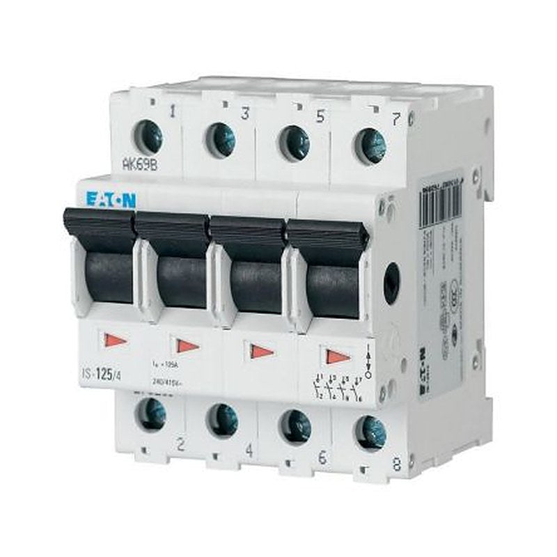 Eaton 4-Pole DIN Rail Isolator Switch -, IP40
