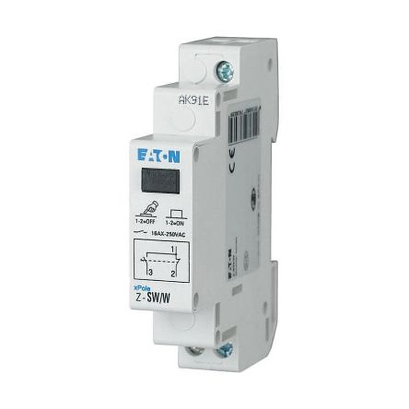 Eaton 1-Pole DIN Rail Isolator Switch -, IP40, 16A, 0 W