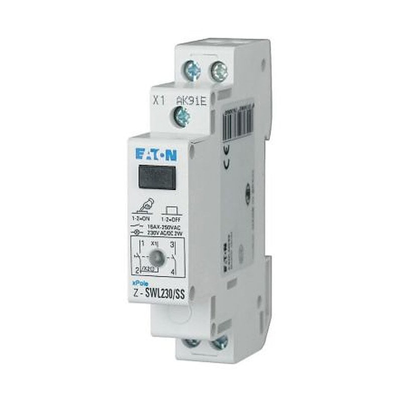 Eaton 2-Pole DIN Rail Isolator Switch -, IP40, 16A, 2 W