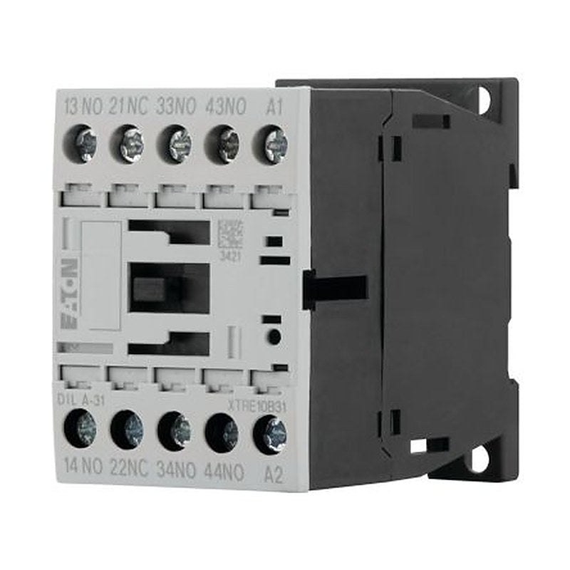 Eaton DILA Contactor Relay, 110V ac Coil, 4-Pole, 4 A 120V ac, 3 NO/1 NC, 415V ac