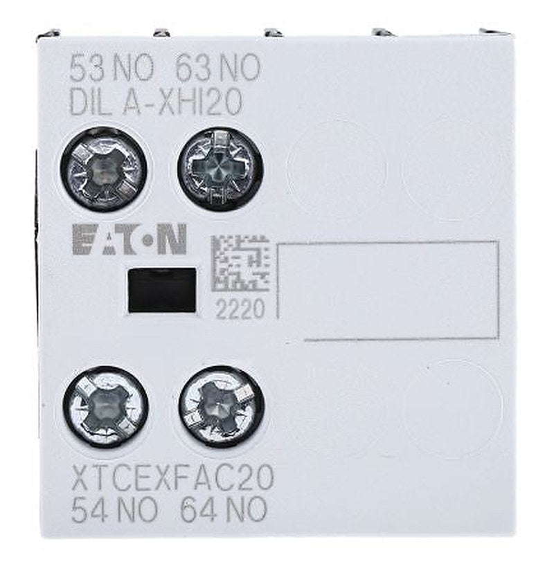 Eaton DILM Auxiliary Contact, 3-Pole, 1.5 A 24V, 2 NO, 500V