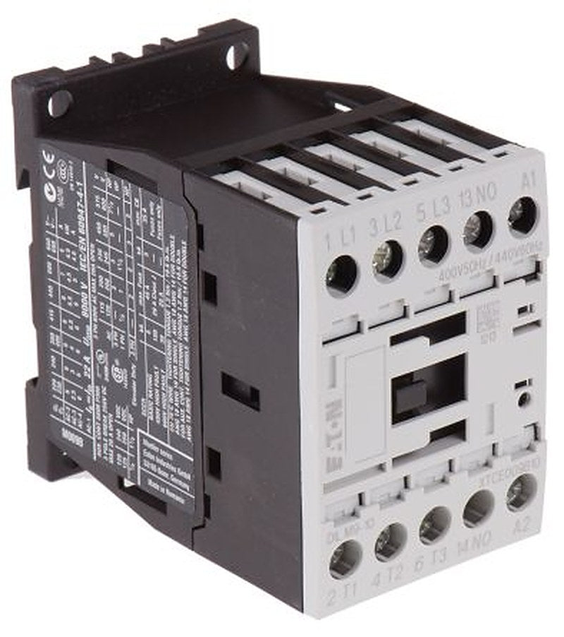 Eaton DILM Contactor, 400V ac Coil, 3-Pole, 9 A, 4 kW 400V ac, 3 NO, 400V ac