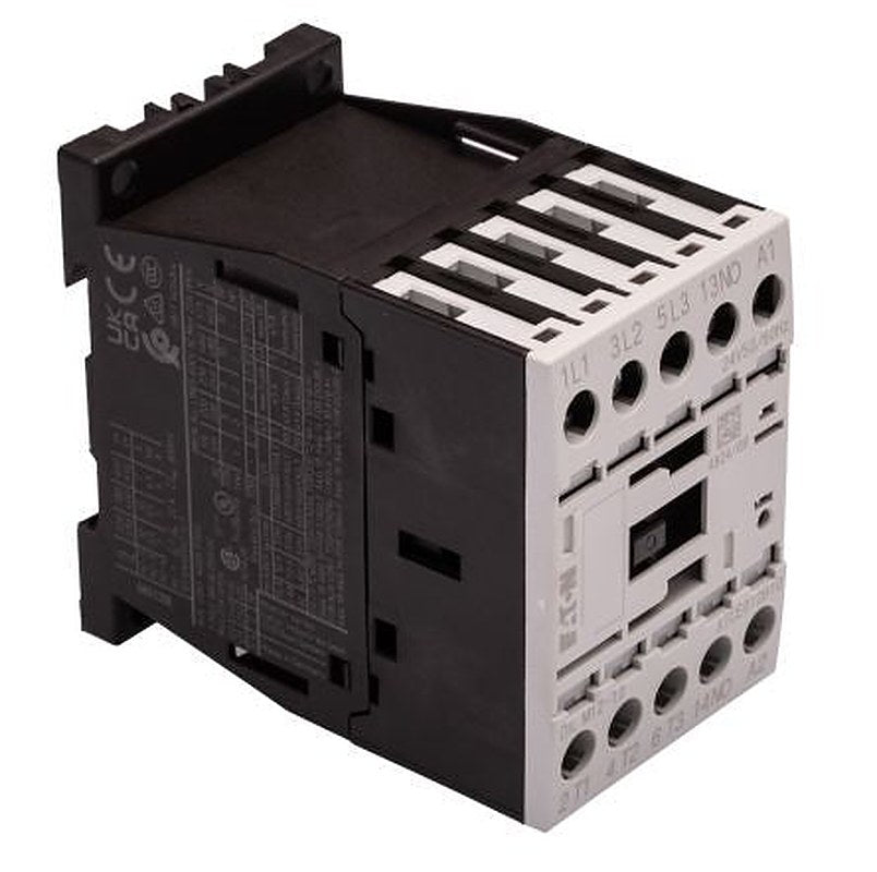 Eaton DILM Contactor, 24V ac Coil, 3-Pole, 12 A, 5.5 kW 24V ac, 3 NO, 400V ac