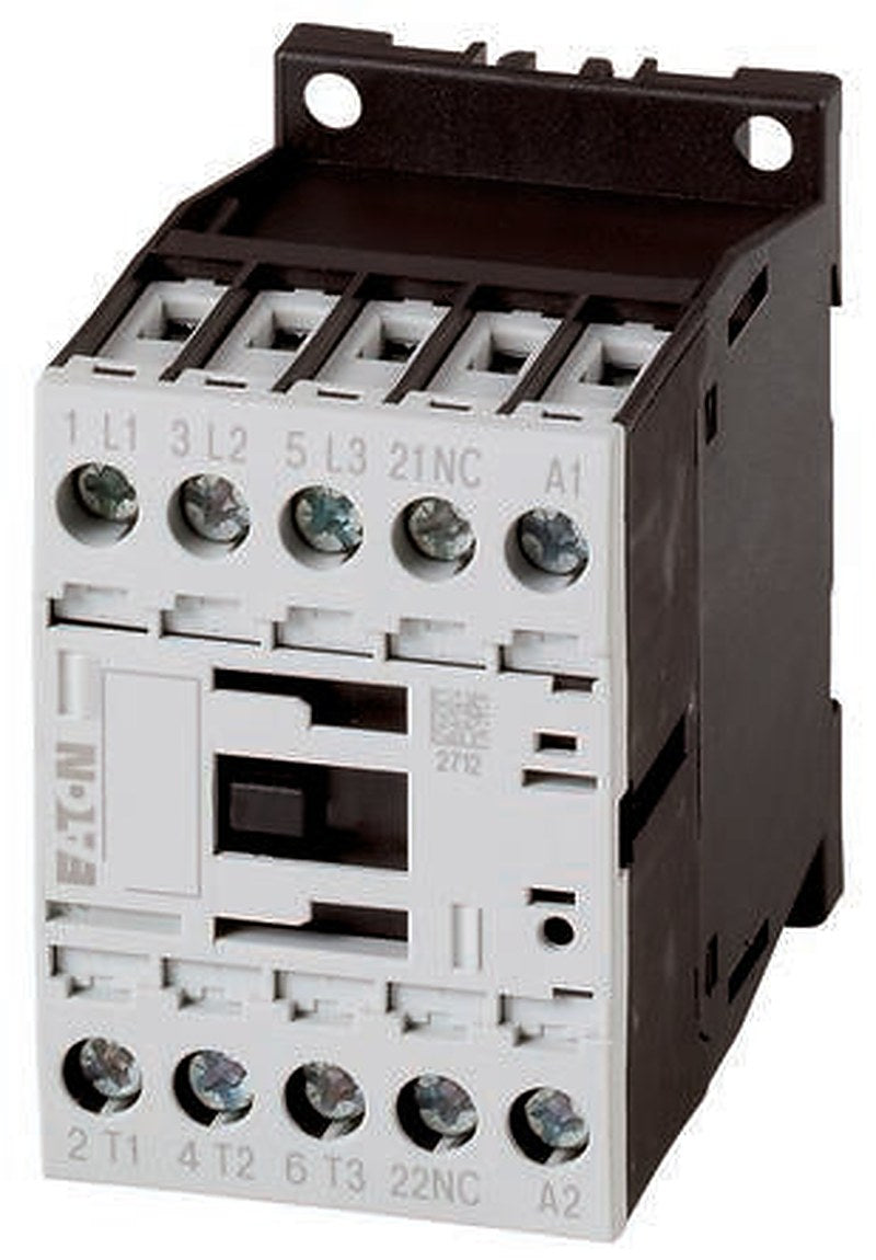 Eaton DILM12-01(230V50/60HZ) Contactor, 400V Coil, 3-Pole, 12 A, 5.5 kW, 1 NC, 400V