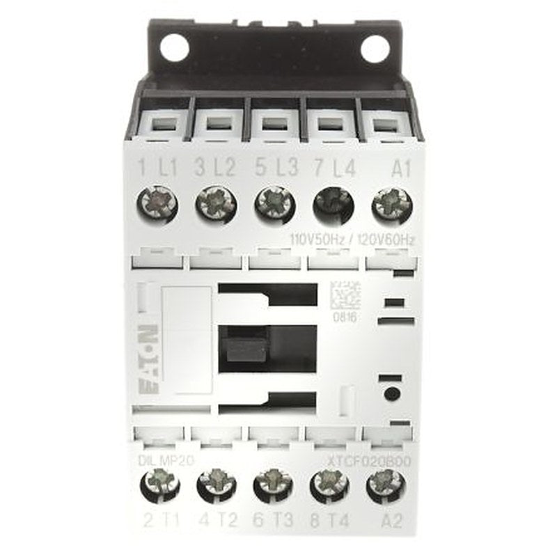 Eaton DILM Contactor, 110V ac Coil, 4-Pole, 22 A, 5.5 kW 110V ac, 4 NO, 400V ac