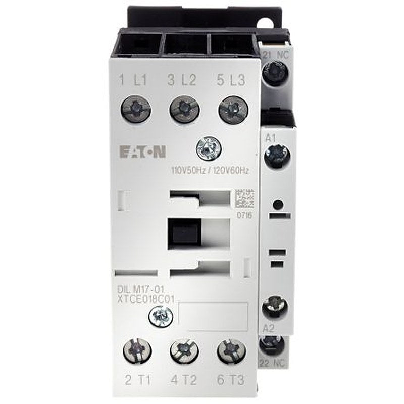 Eaton DILM Contactor, 110V ac Coil, 3-Pole, 40 A, 7.5 kW 110V ac, 3 NO, 400V ac