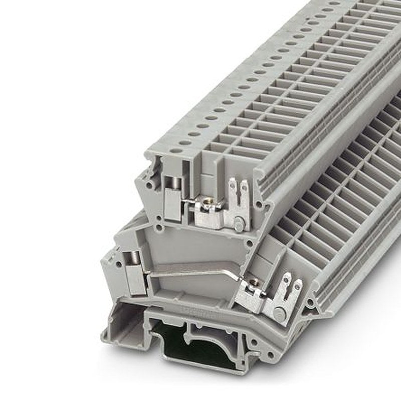 Phoenix Contact 2770561 UKK 4-FS Series Feed Through Terminal Block Grey, 4mm², 1-Level, Screw
